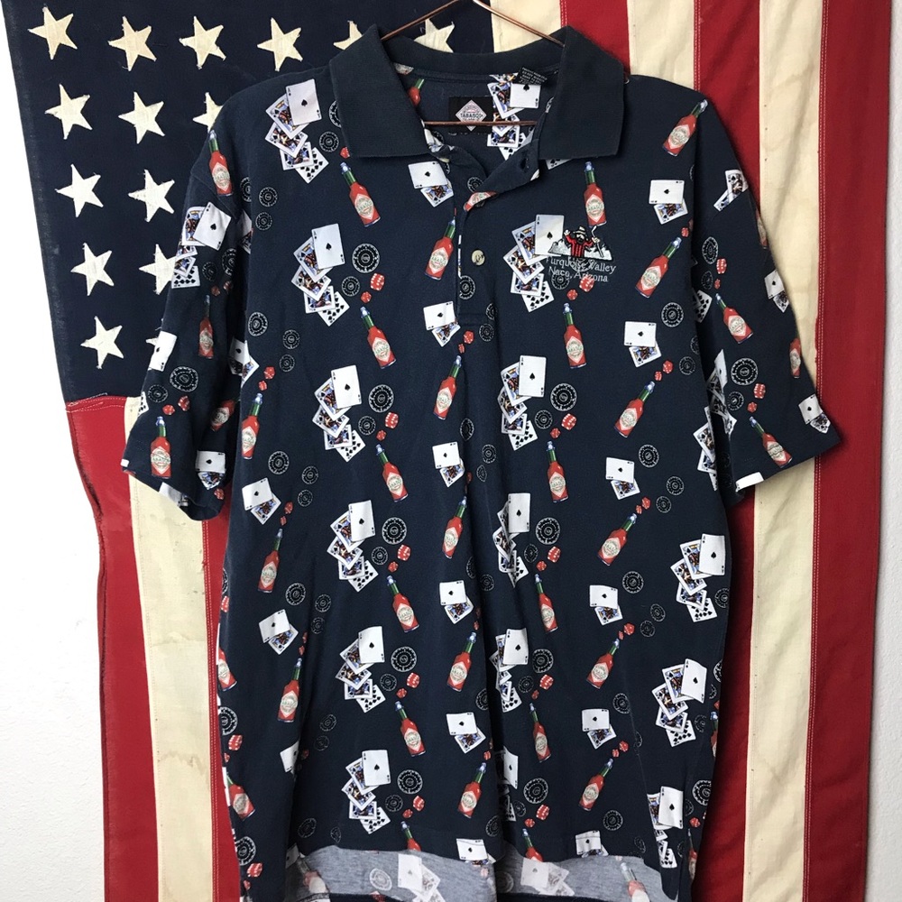Official tobasco wear casino polo Size M